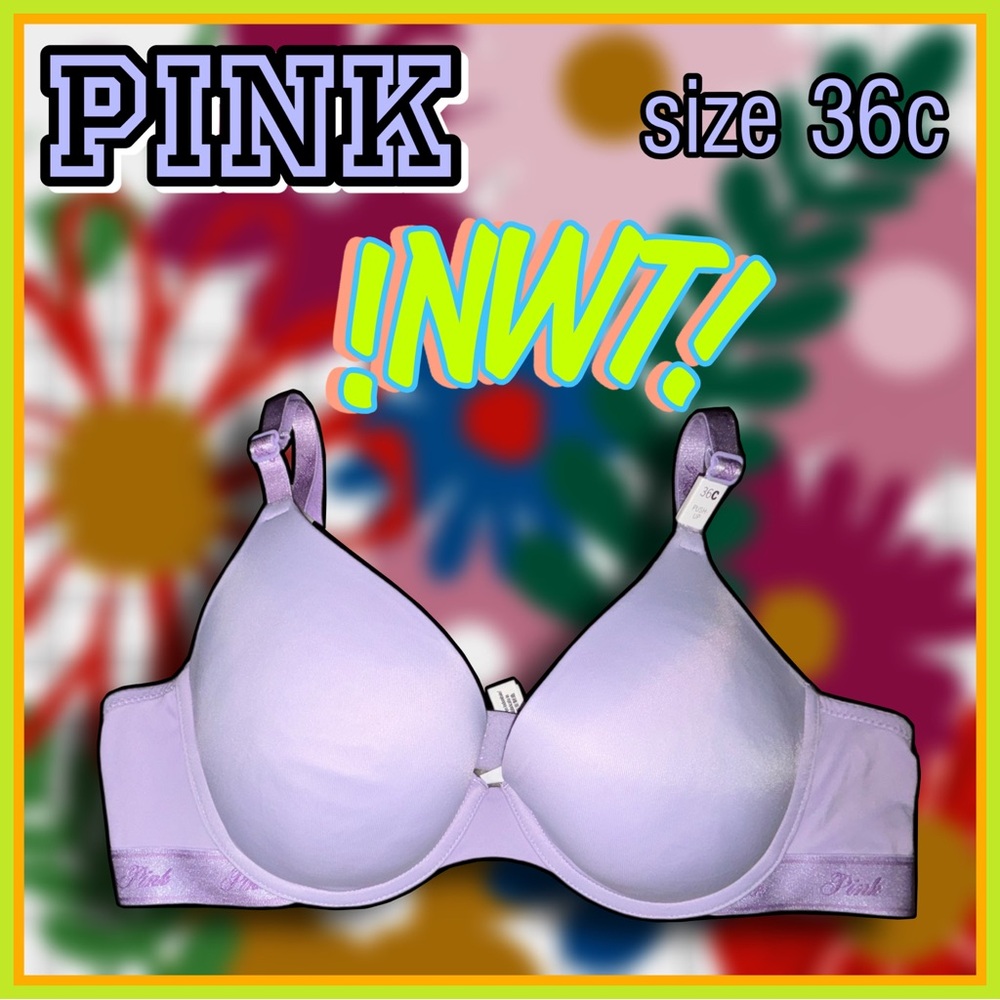 !NWT! VS PINK lavender push up BRA size 36C